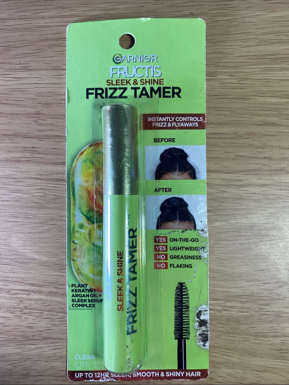 Garnier Fructis Sleek & Shine Frizz Tamer - Lime Green and Gold